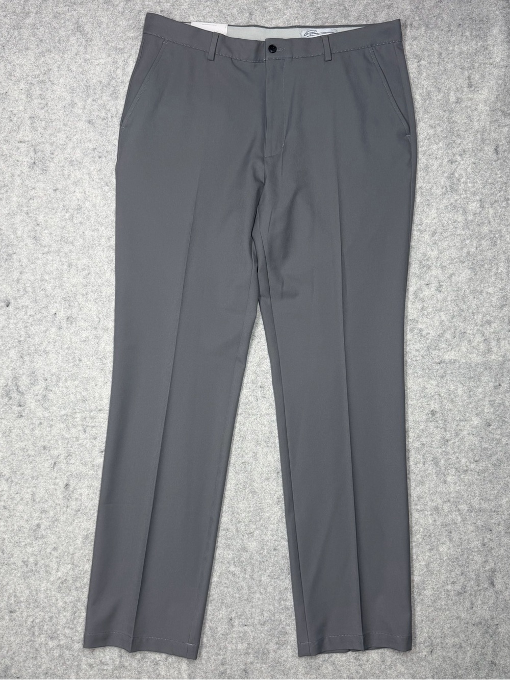 NWT Greg Norman Men's Golf Pants 36x34 Gray Ultimate Travel Dress Slacks Stretch